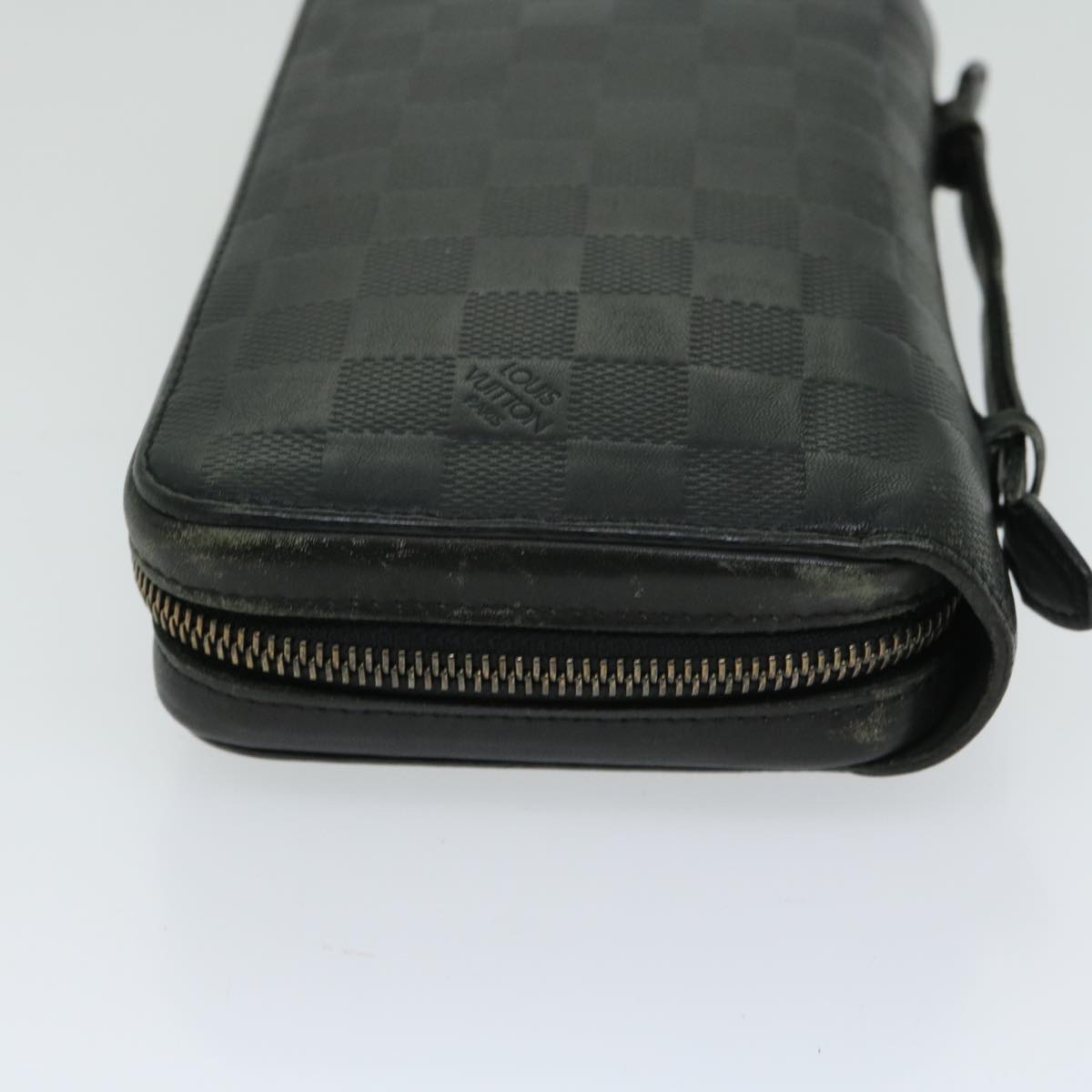 Louis Vuitton Zippy XL, Black, Leather, wallet