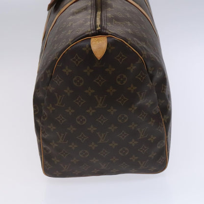Louis Vuitton Keepall 60, Brown, Canvas, travel