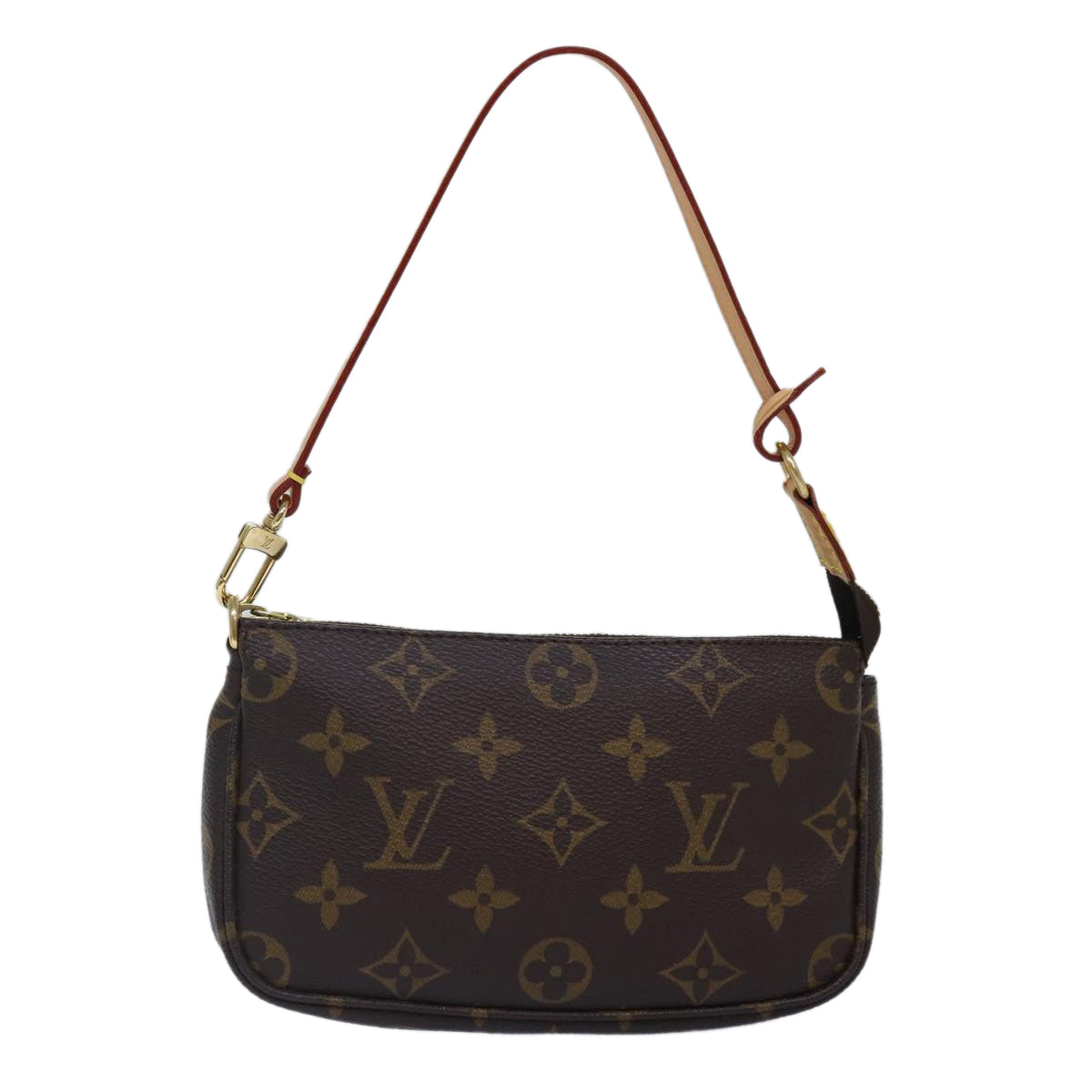 Louis Vuitton Pochette Accessoire, Brown, Canvas, clutch