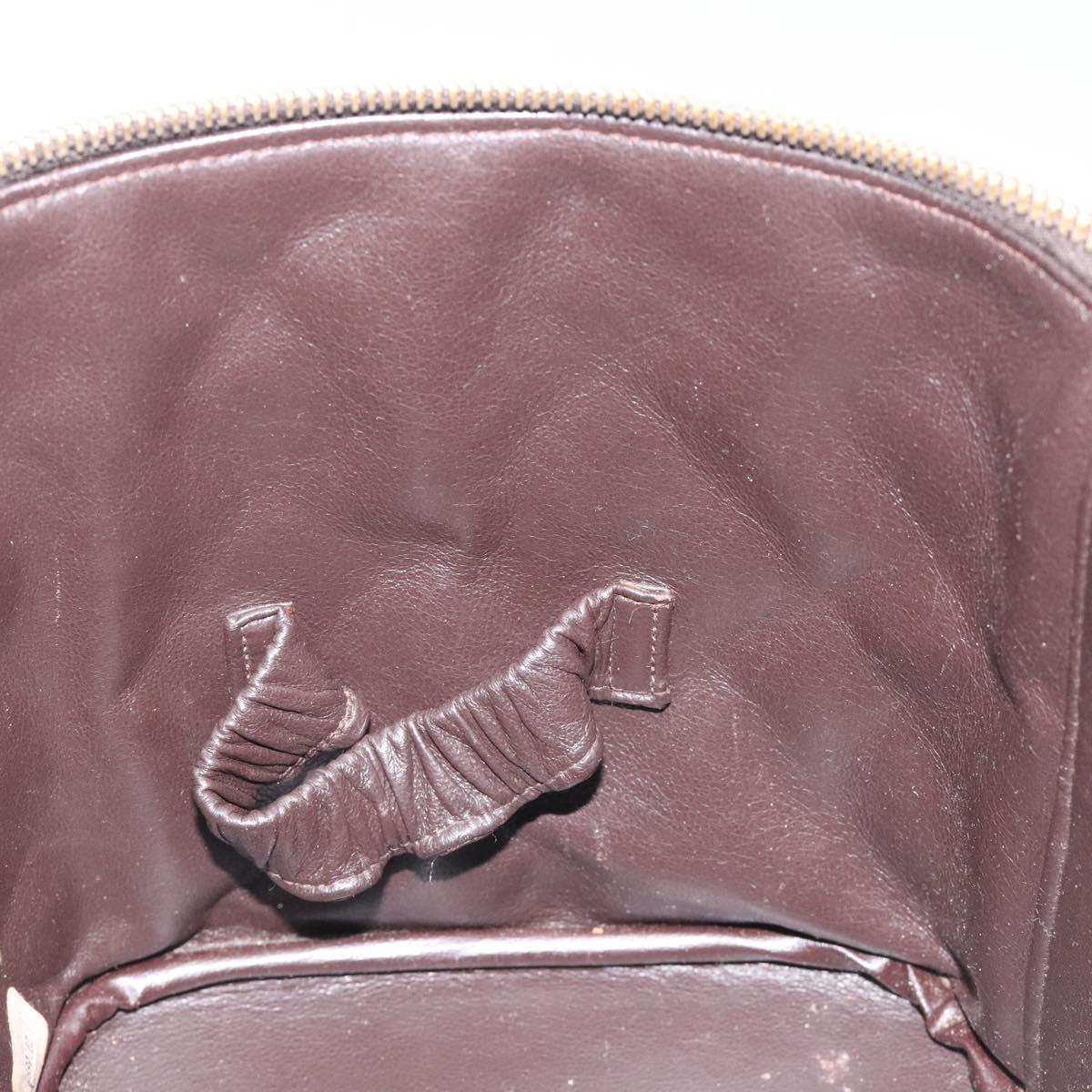 Chanel Vanity, Brown, Leather, clutch