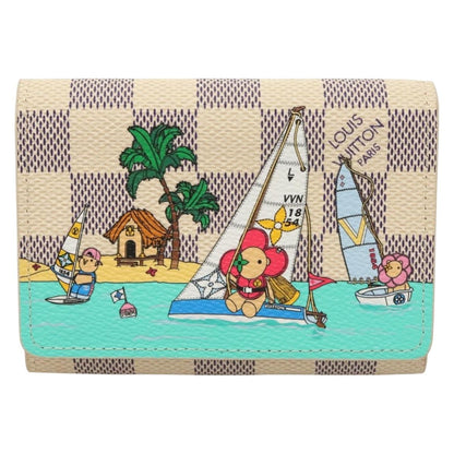 Louis Vuitton Rosalie, White, Canvas, wallet
