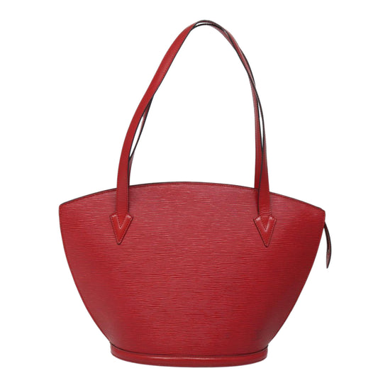 Louis Vuitton Saint Jacques, Red, Leather, shoulder