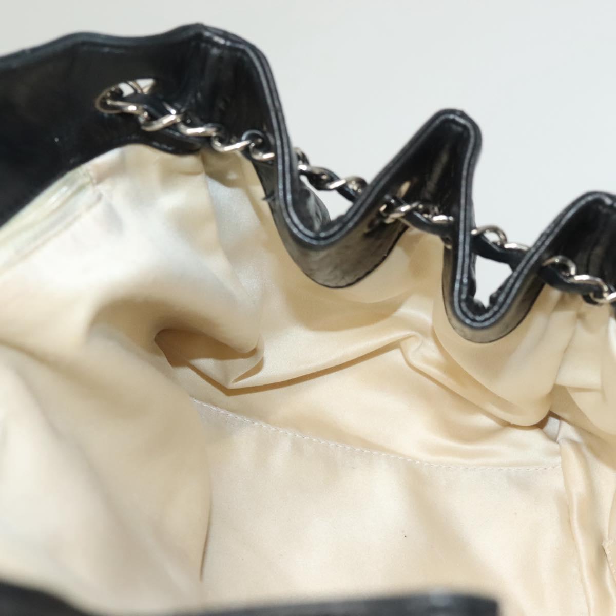 Chanel Mademoiselle, Black, Leather, shoulder