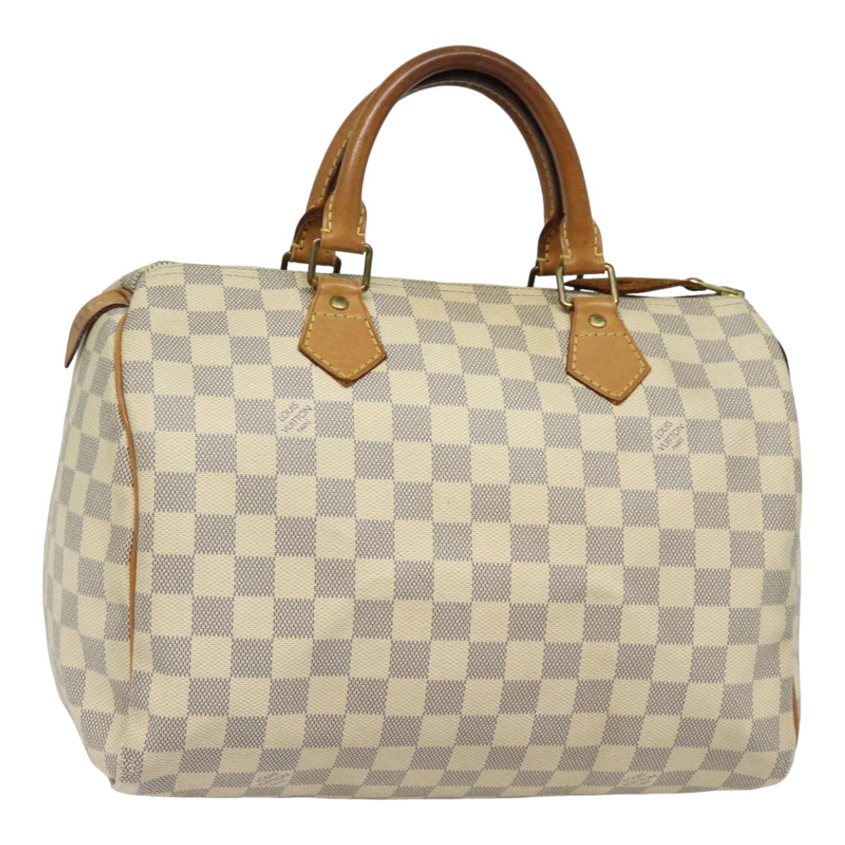 Louis Vuitton Speedy 30, White, Canvas, handbag