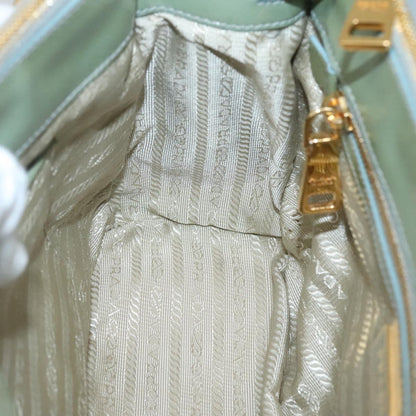 Prada Galleria, Green, Leather, handbag