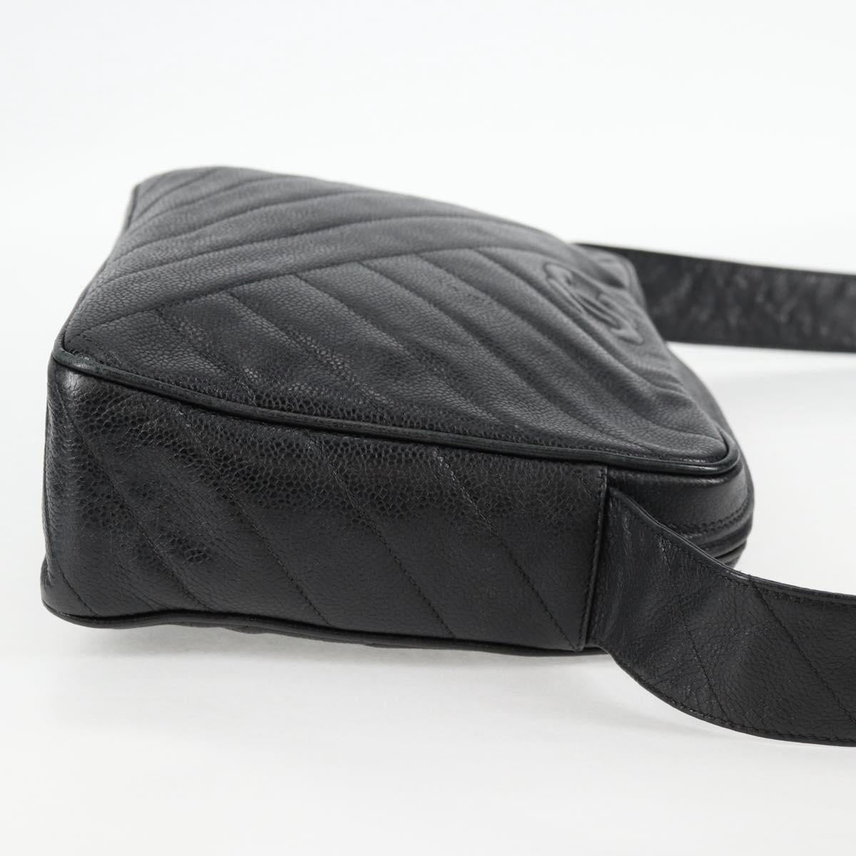 Chanel Camera, Black, Leather, shoulder