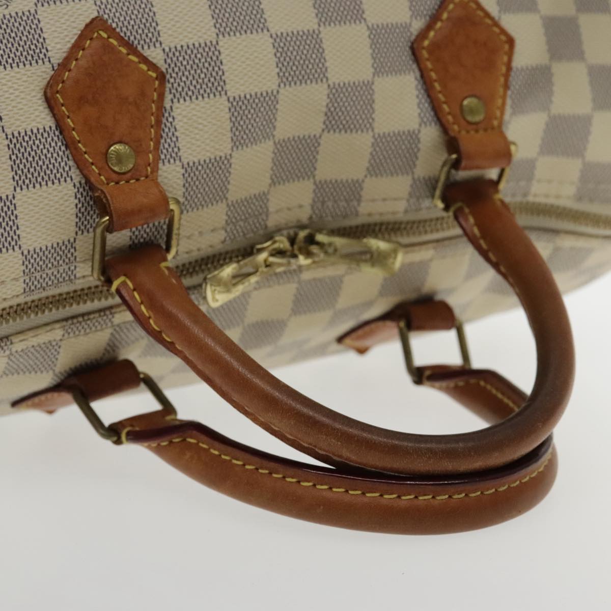 Louis Vuitton Speedy 30, White, Canvas, handbag