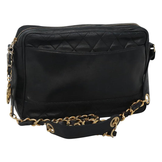 Chanel Camera, Black, Leather, shoulder