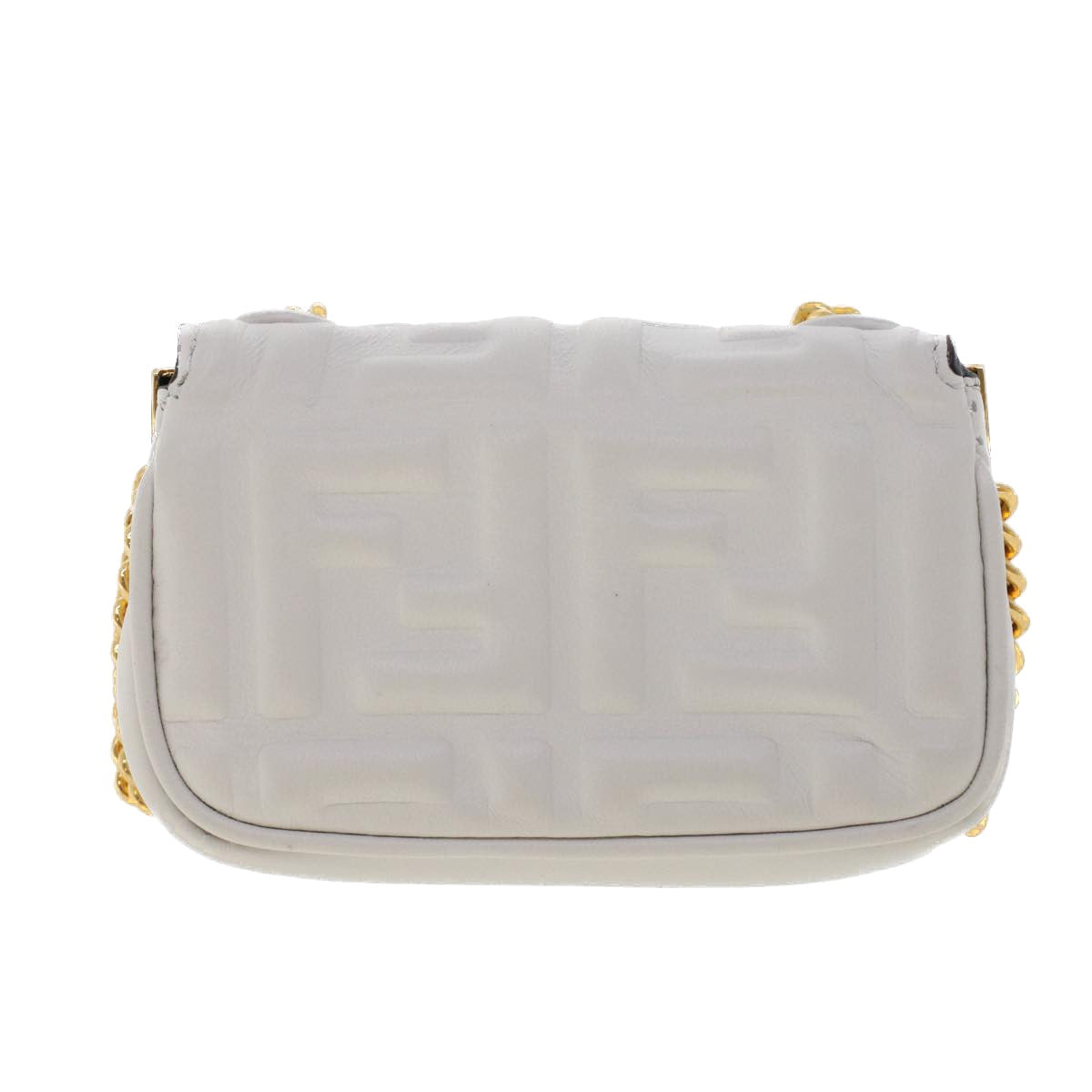 Fendi, White, Leather, shoulder