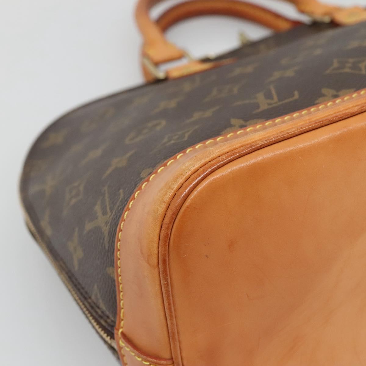 Louis Vuitton Alma, Brown, Canvas, handbag