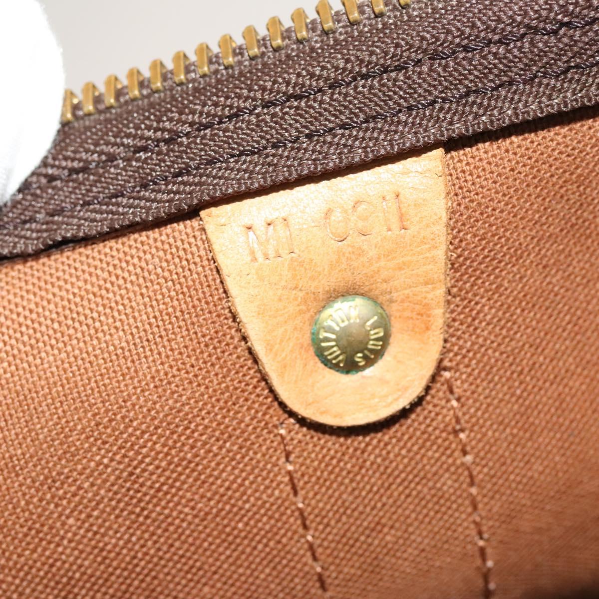 Louis Vuitton Keepall 60, Brown, Canvas, travel