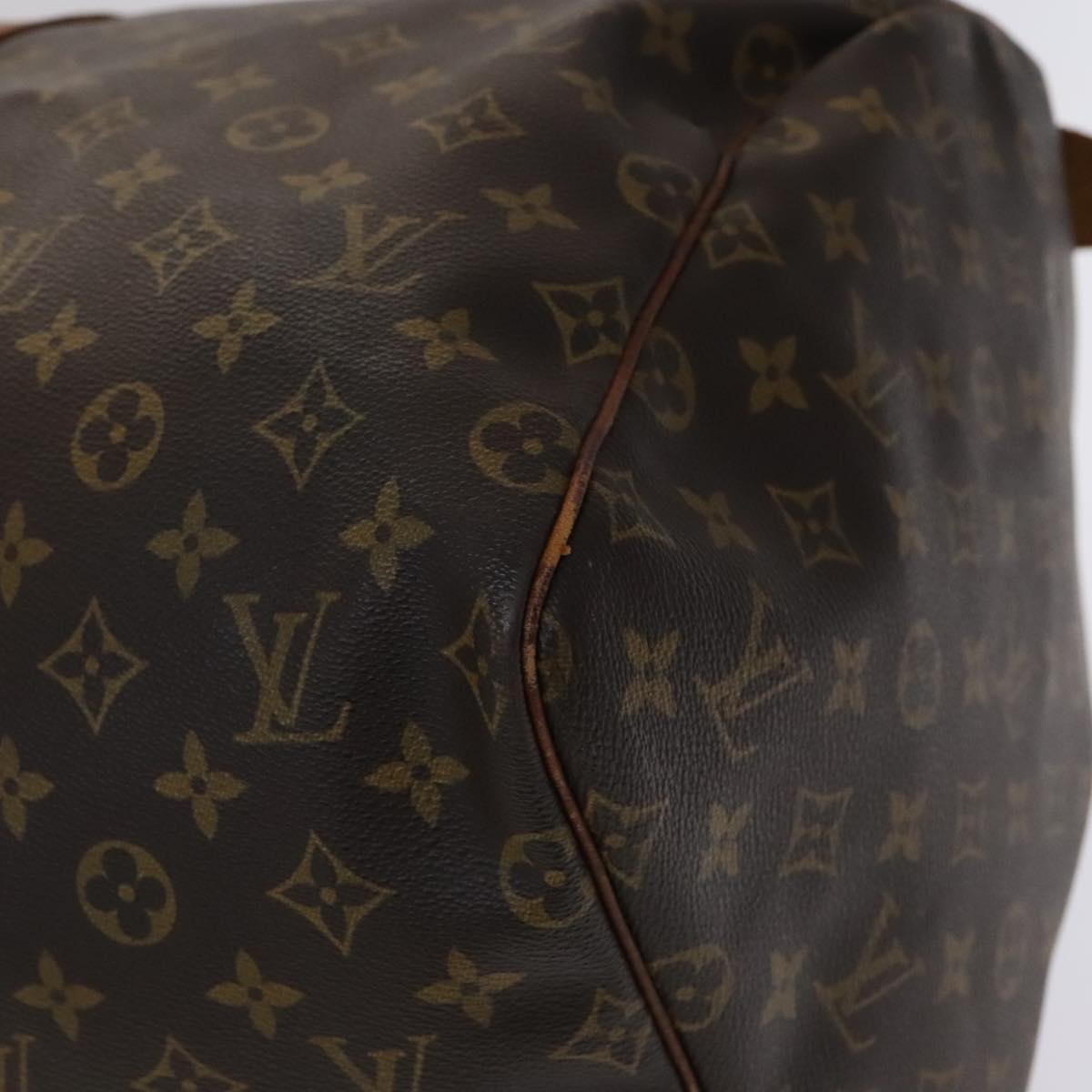 Louis Vuitton Keepall 55, Brown, Canvas, travel