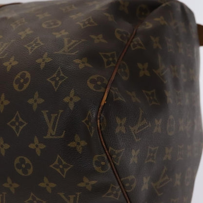 Louis Vuitton Keepall 55, Brown, Canvas, travel