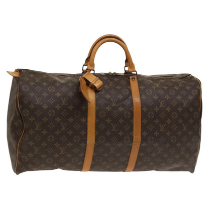 Louis Vuitton Keepall 60, Brown, Canvas, travel