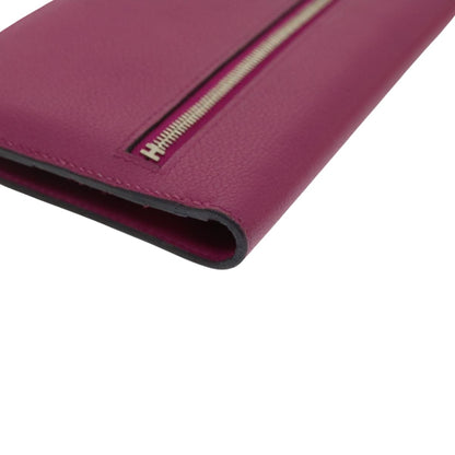 Hermès Dogon, Red, Leather, wallet