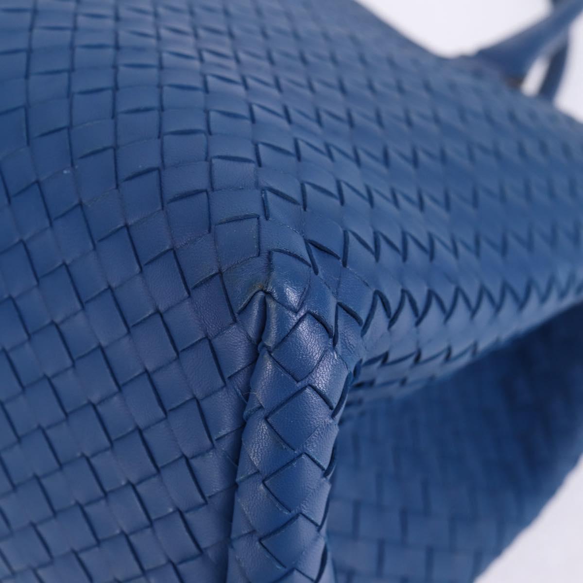 Bottega Veneta Intrecciato, Blue, Leather, handbag