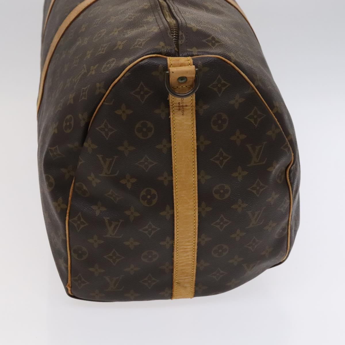 Louis Vuitton Keepall Bandoulière 60, Brown, Canvas, travel