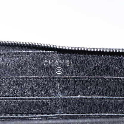 Chanel Cc, Black, Leather, wallet