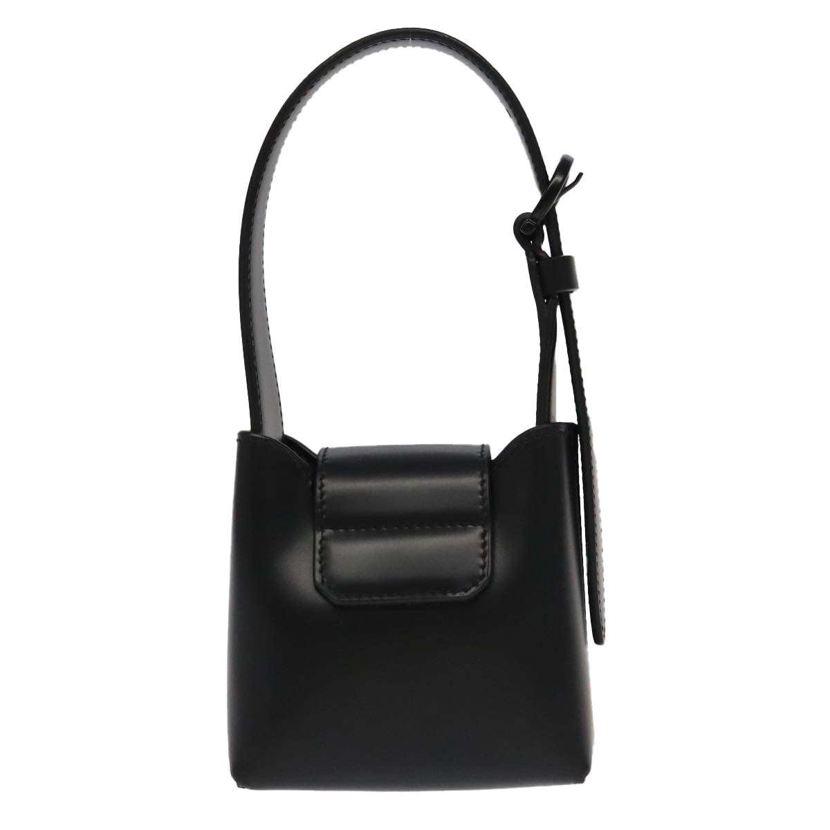 Salvatore Ferragamo Gancini, Black, Leather, handbag