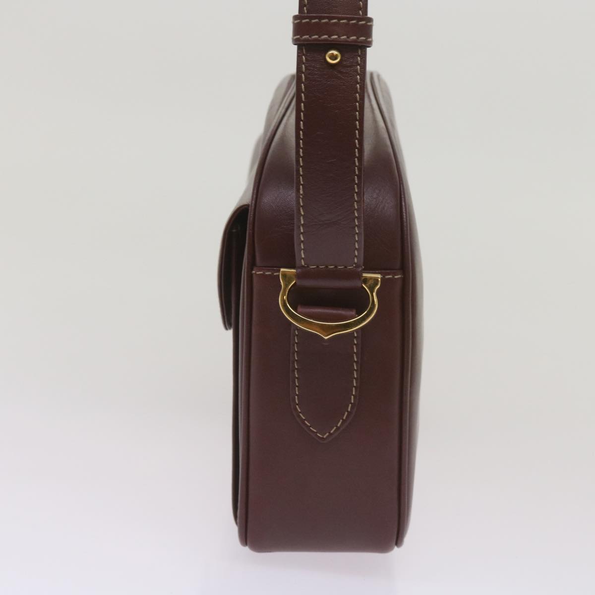 Cartier Must de Cartier, Burgundy, Leather, shoulder