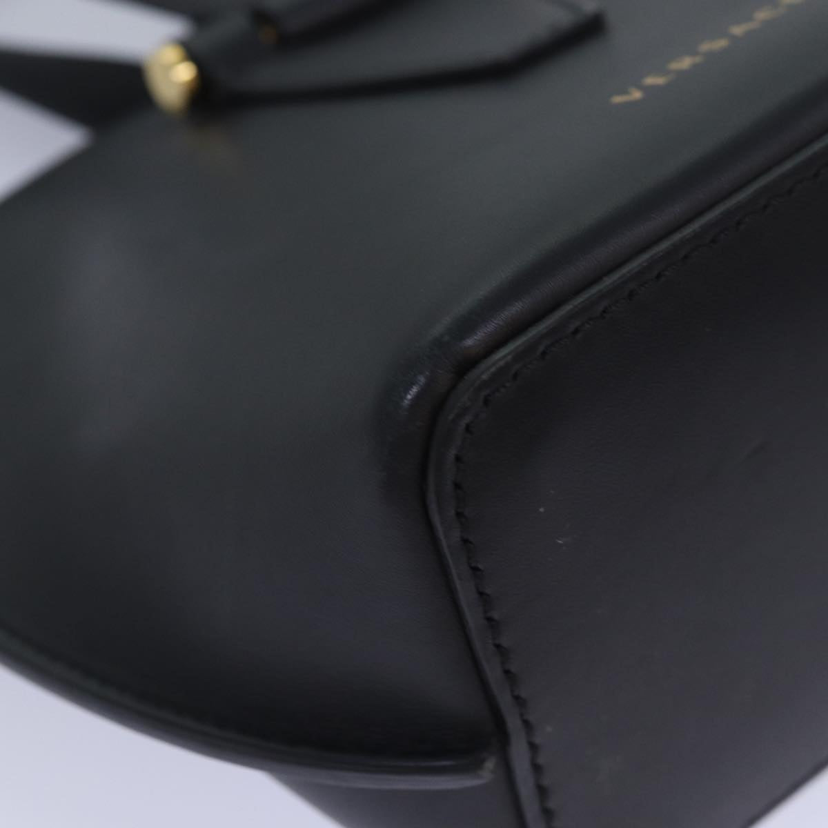 Versace Virtus, Black, Leather, handbag