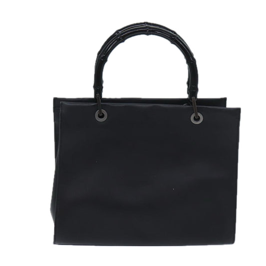 Gucci Bamboo, Black, Leather, handbag