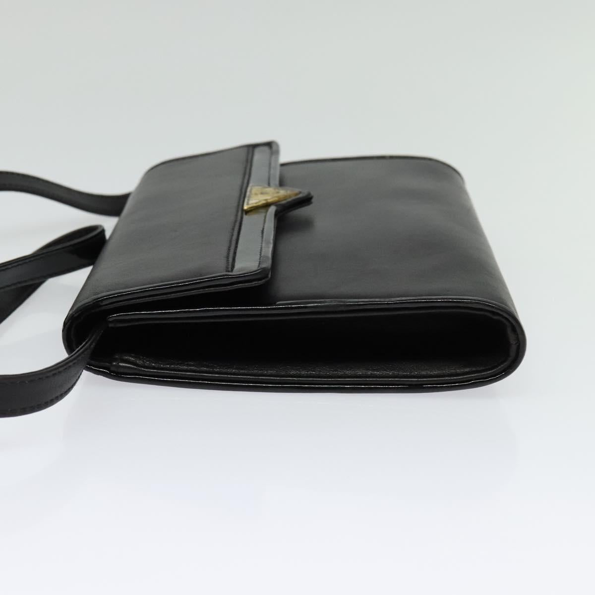 Fendi Envelope Clutch Leather, BLACK, LEATHER, Clutche & pouche