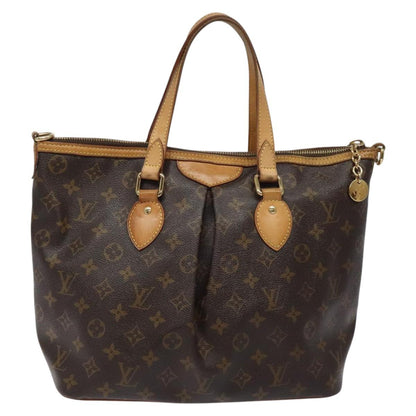 Louis Vuitton Palermo, Brown, Canvas, tote