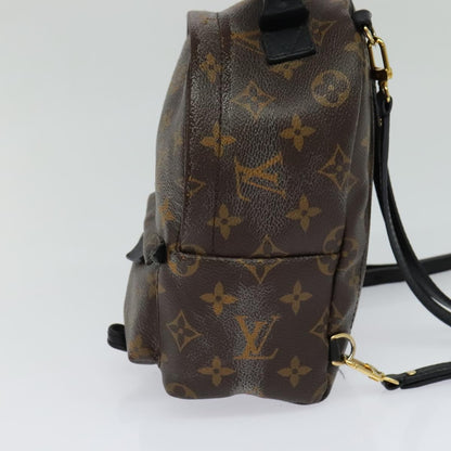 Louis Vuitton Palm Springs mini, Brown, Canvas, backpack