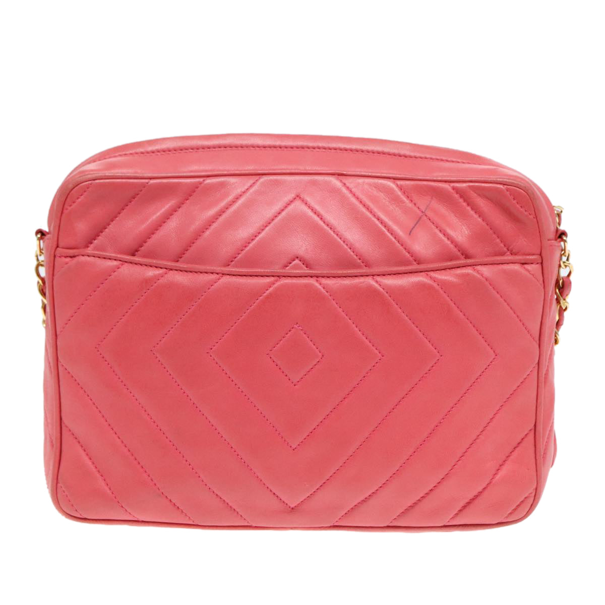 Chanel Camera, Pink, Leather, shoulder