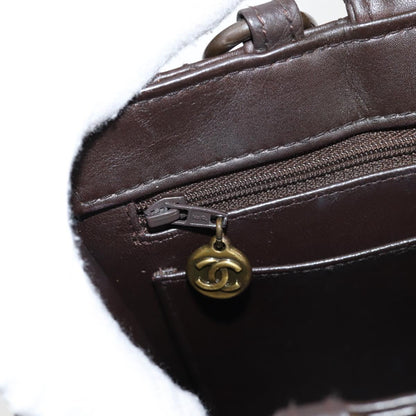 Chanel Coco Mark, Brown, Leather, handbag