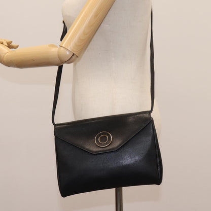 Céline Logo du cercle, Black, Leather, shoulder