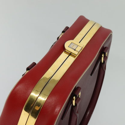 Prada Saffiano, Red, Leather, handbag
