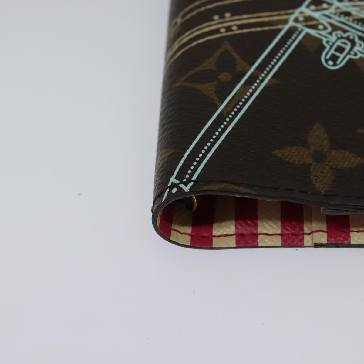 Louis Vuitton Agenda PM, Brown, Canvas, wallet