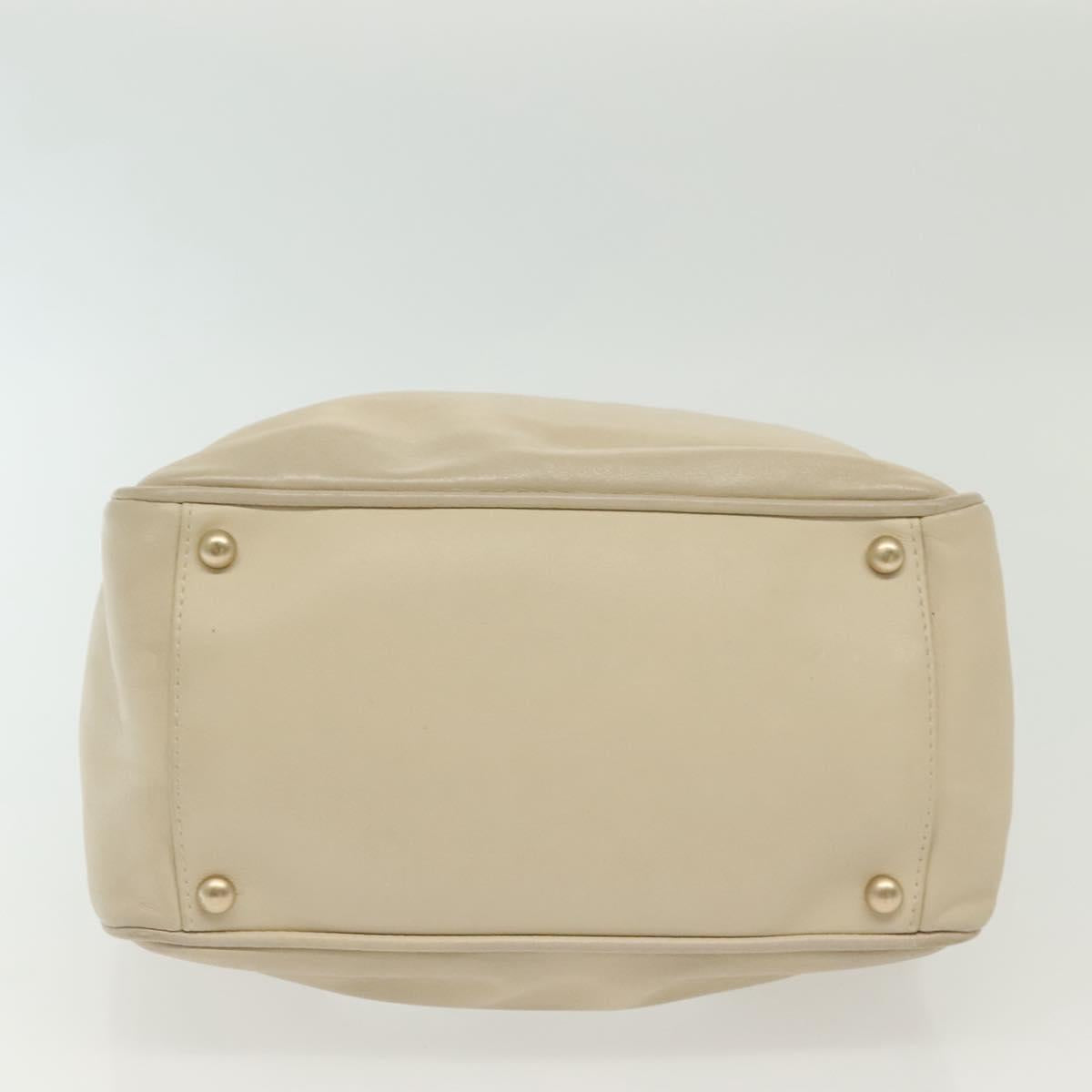 Chanel Camellia, Beige, Leather, shoulder