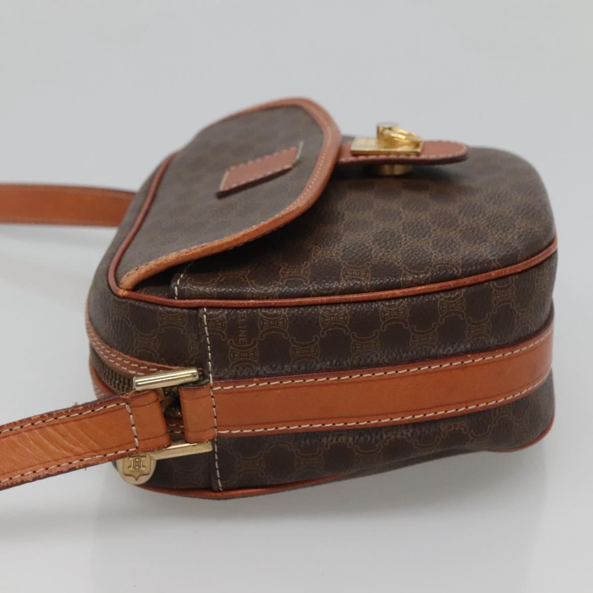 Céline Macadam, Brown, Canvas, shoulder