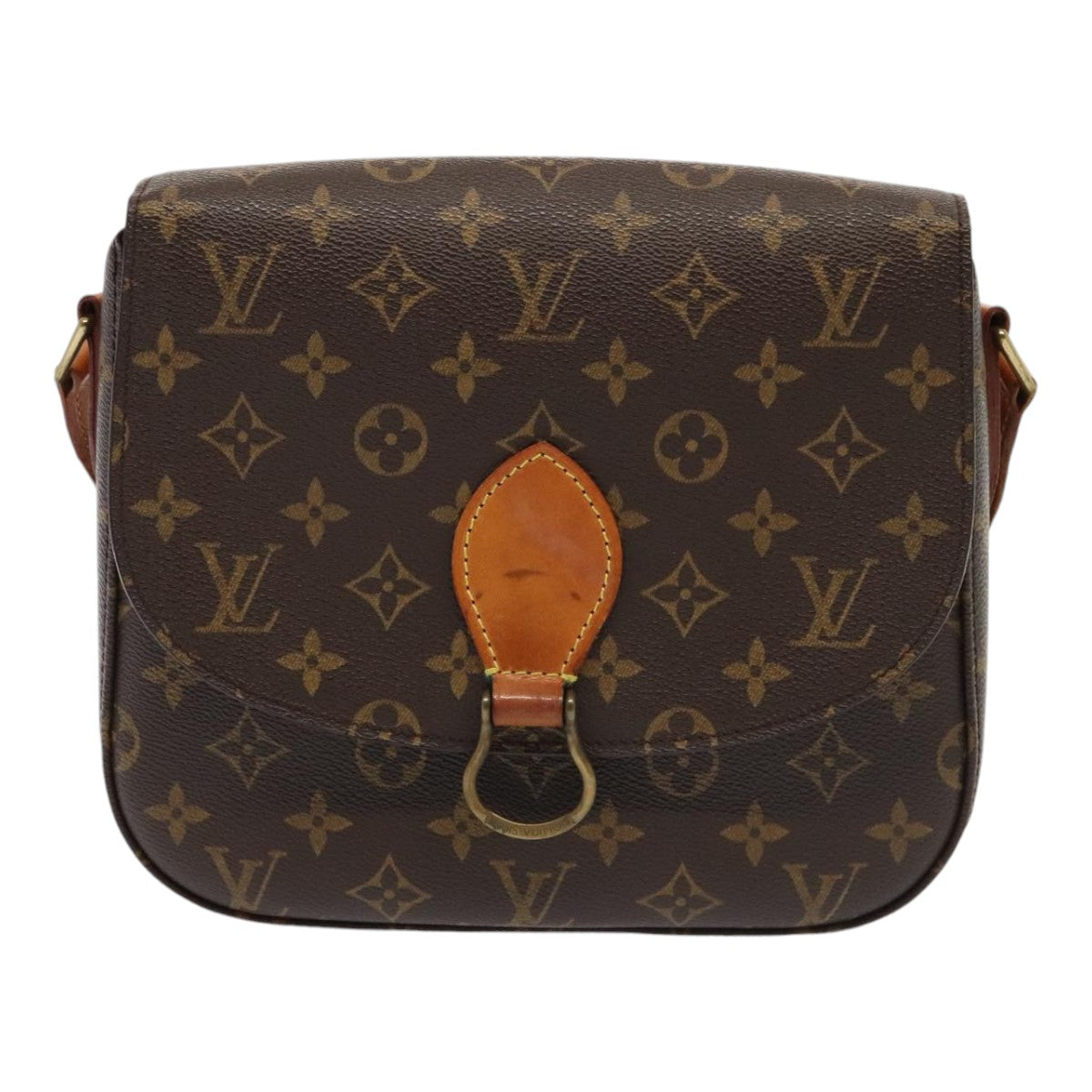 Louis Vuitton Saint Cloud, Brown, Canvas, shoulder