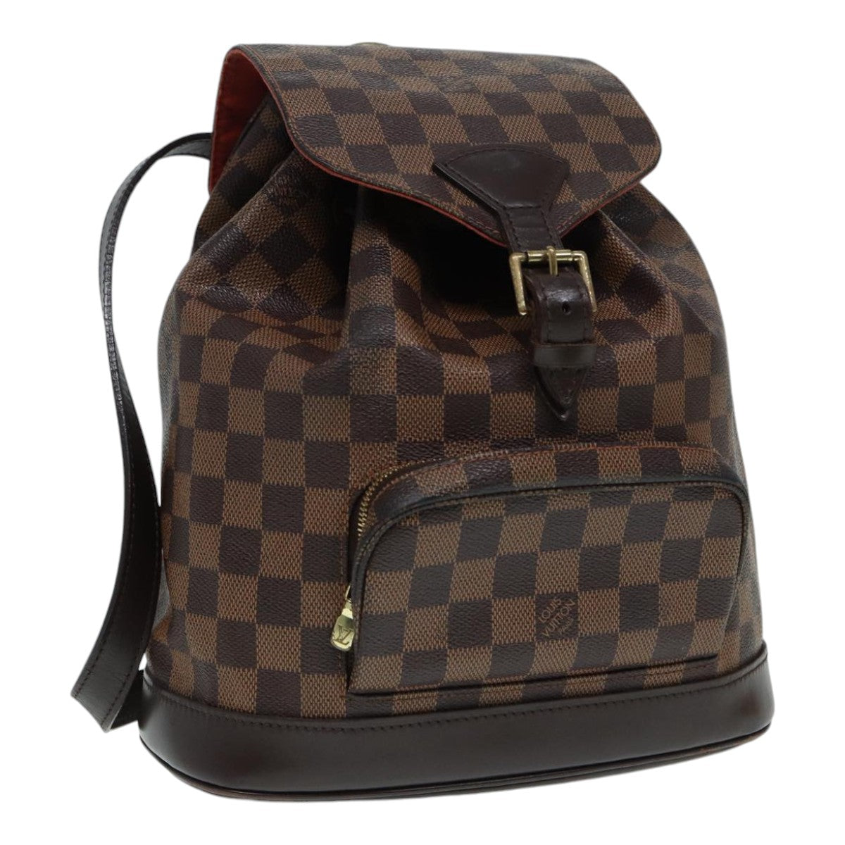 Louis Vuitton Montsouris, Brown, Canvas, backpack