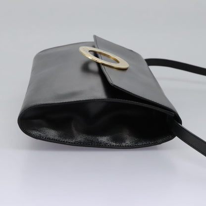 Céline Logo du cercle, Black, Leather, shoulder