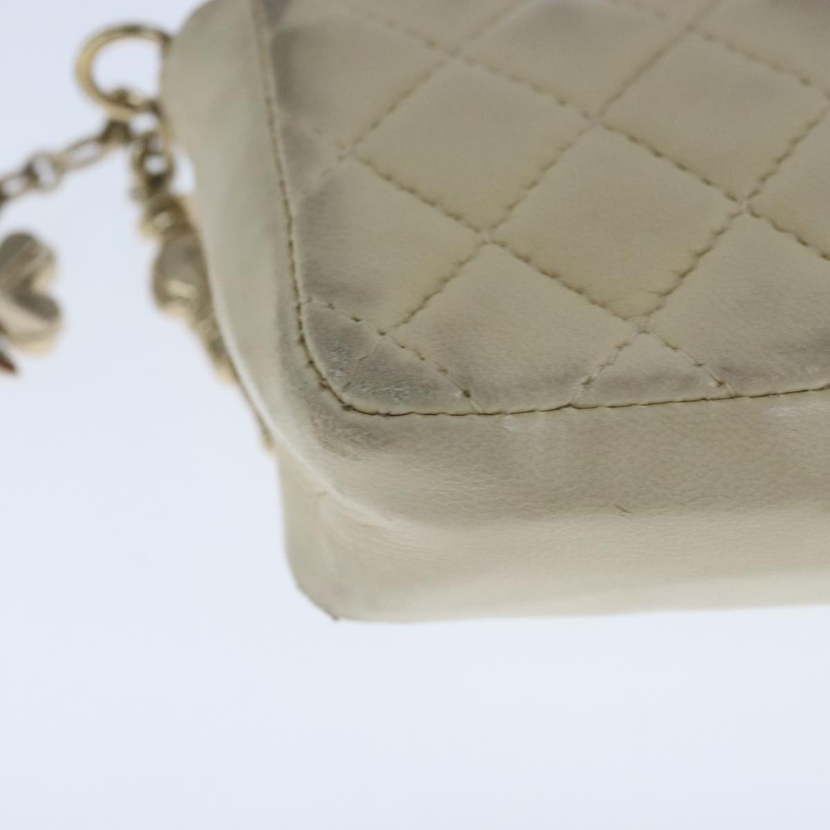 Chanel Coco Mark, Beige, Leather, wallet