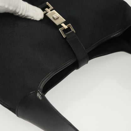 Gucci Jackie, Black, Canvas, shoulder