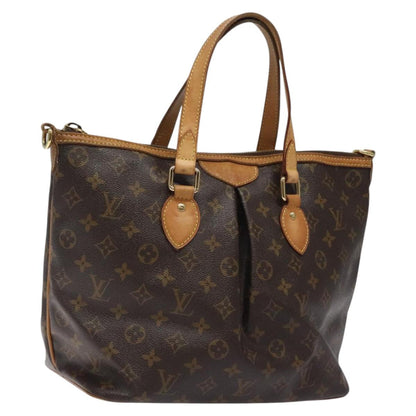 Louis Vuitton Palermo, Brown, Canvas, tote