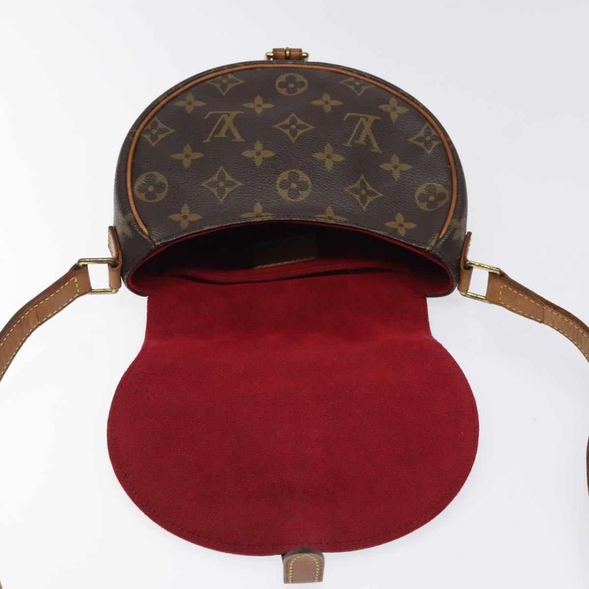 Louis Vuitton Tambourine, Brown, Canvas, shoulder
