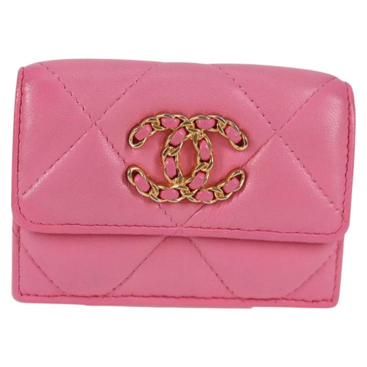 Chanel Chanel 19, Pink, Leather, wallet