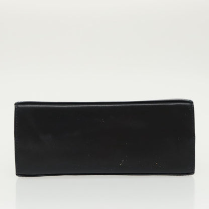 Salvatore Ferragamo Convertible Top Handle Bag Leather, BLACK, LEATHER, Handbag