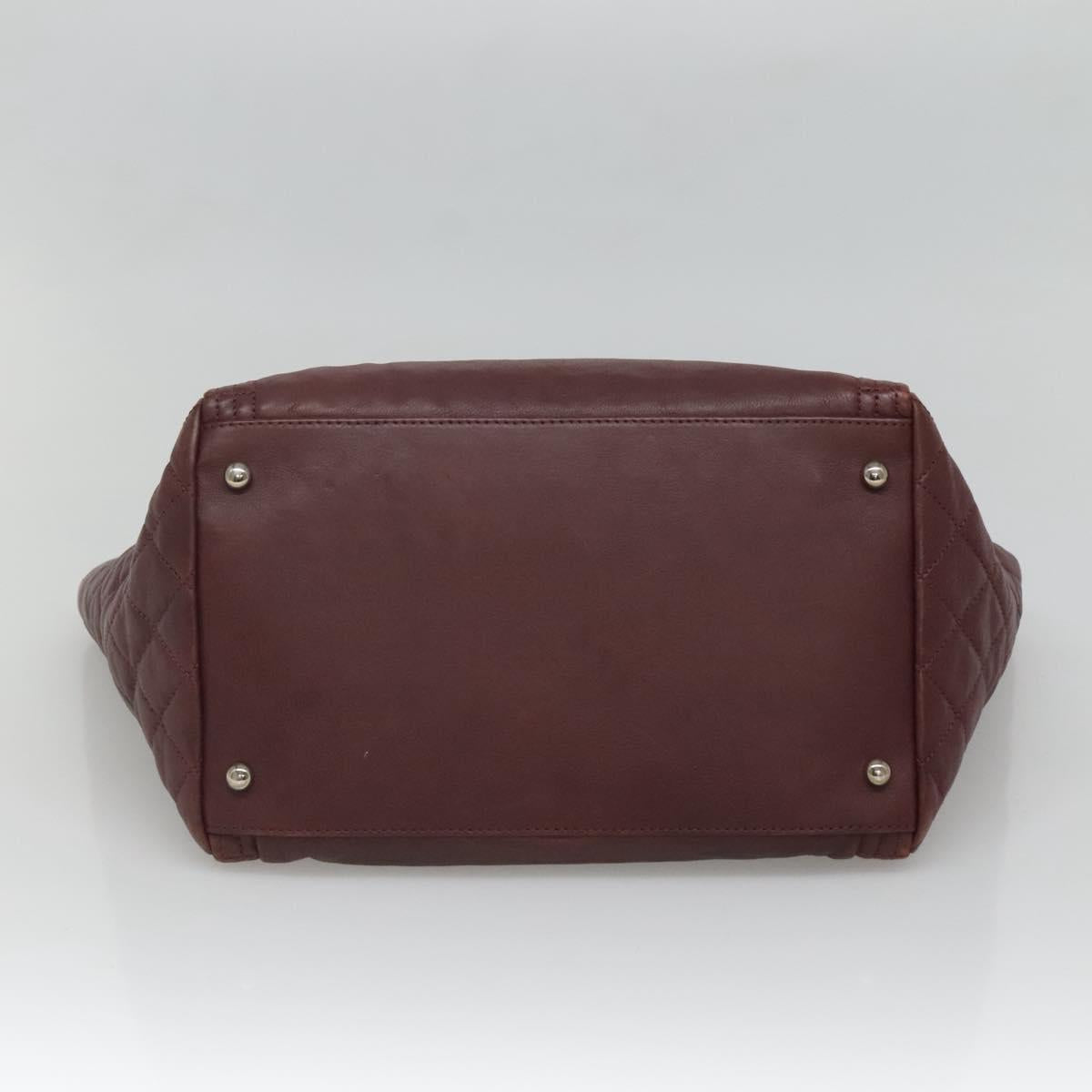 Chanel Grand Shopping, Burgundy, Leather, tote