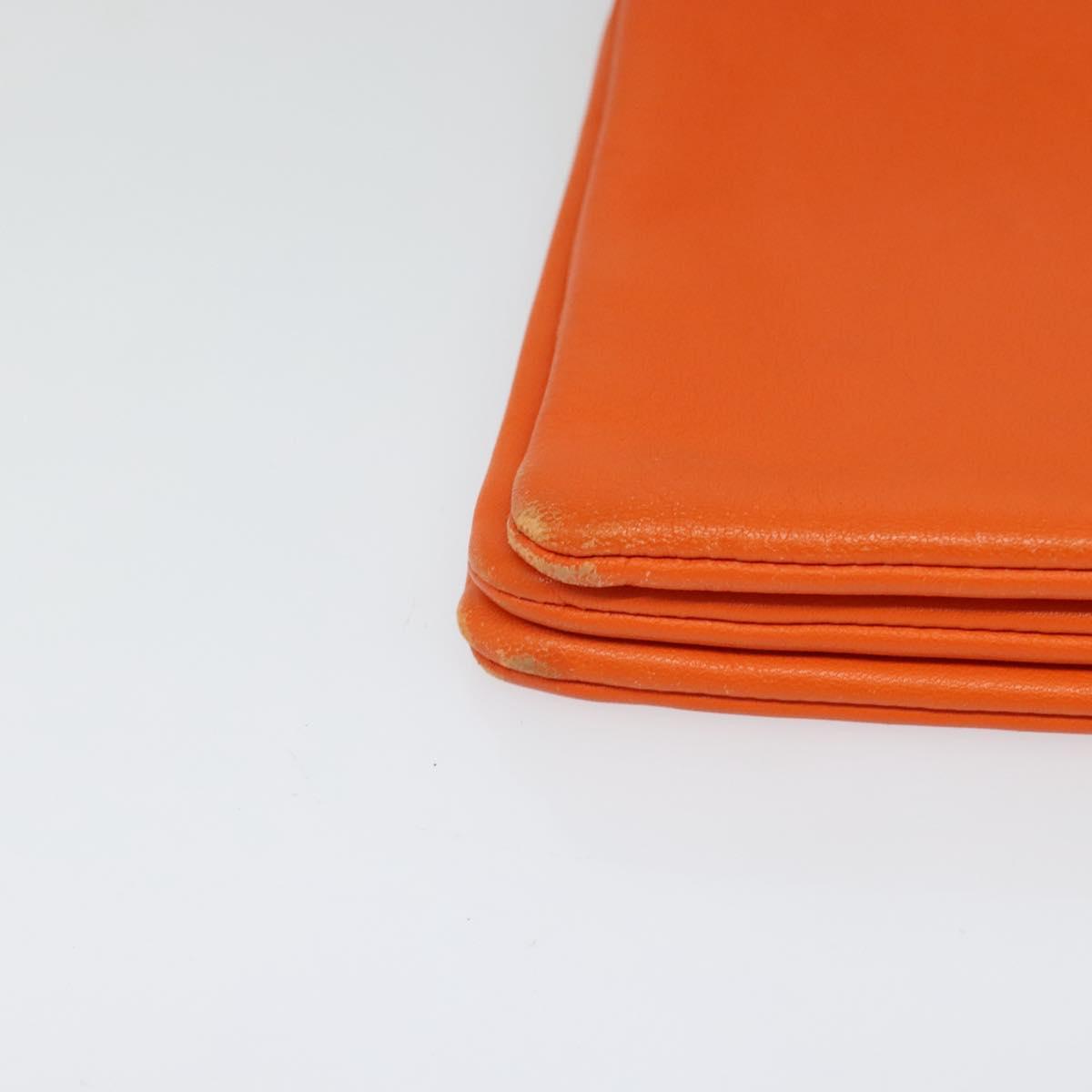 Céline Trio, Orange, Leather, shoulder