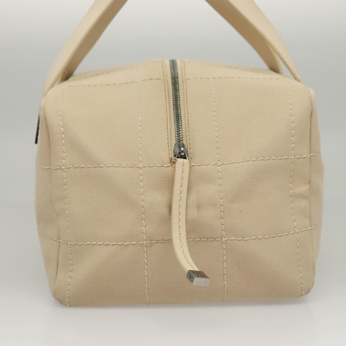 Chanel Bowling Bag, Beige, Canvas, handbag