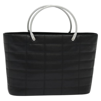 Chanel Chocolate bar, Black, Leather, handbag