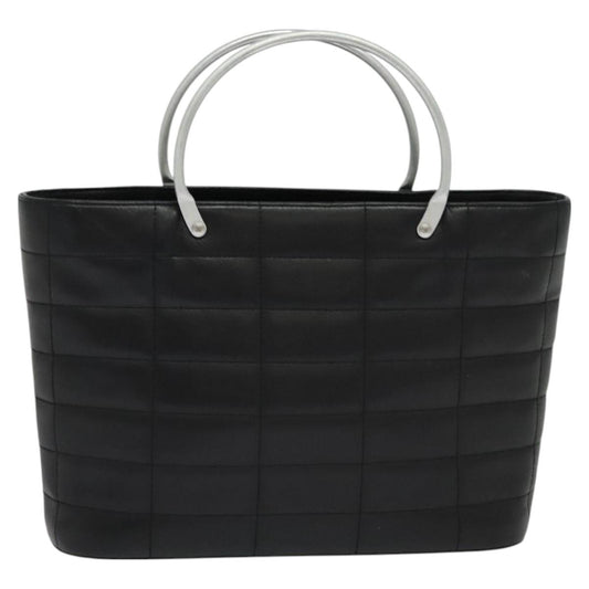 Chanel Chocolate bar, Black, Leather, handbag